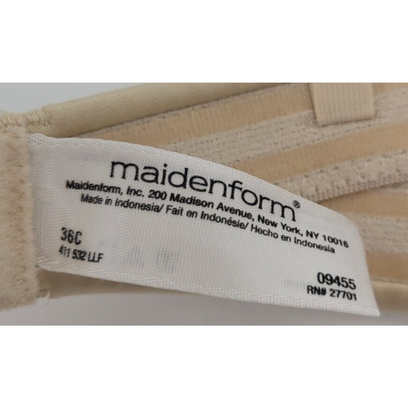 Maidenform Custom Lift Tan Padded Strapless Underwire Bra Size 36C - Picture 4 of 7